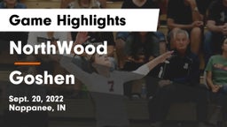 NorthWood  vs Goshen  Game Highlights - Sept. 20, 2022