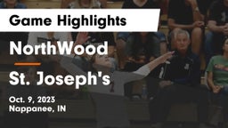NorthWood  vs St. Joseph's  Game Highlights - Oct. 9, 2023