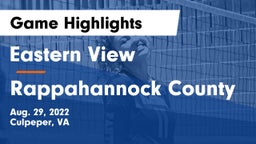 Eastern View  vs Rappahannock County  Game Highlights - Aug. 29, 2022