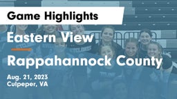 Eastern View  vs Rappahannock County  Game Highlights - Aug. 21, 2023