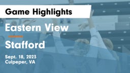 Eastern View  vs Stafford Game Highlights - Sept. 18, 2023