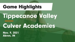 Tippecanoe Valley  vs Culver Academies Game Highlights - Nov. 9, 2021