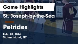 St. Joseph-by-the-Sea  vs Petrides Game Highlights - Feb. 20, 2024