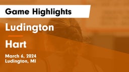 Ludington  vs Hart Game Highlights - March 6, 2024