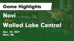 Novi  vs Walled Lake Central  Game Highlights - Dec. 10, 2021