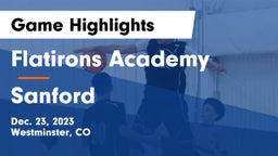 Flatirons Academy vs Sanford  Game Highlights - Dec. 23, 2023