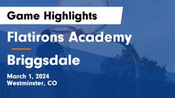 Flatirons Academy vs Briggsdale  Game Highlights - March 1, 2024