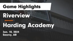 Riverview  vs Harding Academy  Game Highlights - Jan. 10, 2024