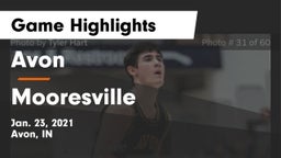 Avon  vs Mooresville  Game Highlights - Jan. 23, 2021