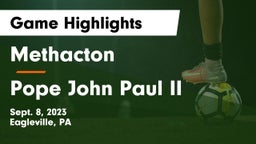 Methacton  vs Pope John Paul II Game Highlights - Sept. 8, 2023