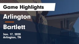 Arlington  vs Bartlett  Game Highlights - Jan. 17, 2020