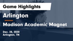 Arlington  vs Madison Academic Magnet  Game Highlights - Dec. 28, 2020