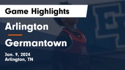 Arlington  vs Germantown  Game Highlights - Jan. 9, 2024