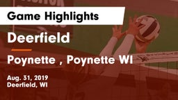 Deerfield  vs Poynette , Poynette WI Game Highlights - Aug. 31, 2019