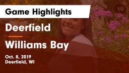 Deerfield  vs Williams Bay  Game Highlights - Oct. 8, 2019