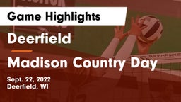 Deerfield  vs Madison Country Day Game Highlights - Sept. 22, 2022