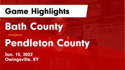 Bath County  vs Pendleton County  Game Highlights - Jan. 15, 2022