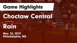 Choctaw Central  vs Rain  Game Highlights - Nov. 26, 2019