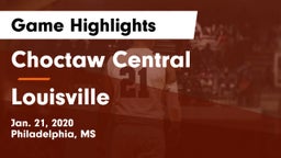 Choctaw Central  vs Louisville  Game Highlights - Jan. 21, 2020