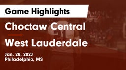 Choctaw Central  vs West Lauderdale  Game Highlights - Jan. 28, 2020
