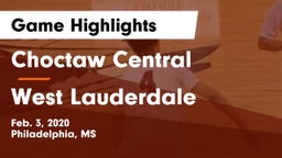 Choctaw Central  vs West Lauderdale  Game Highlights - Feb. 3, 2020