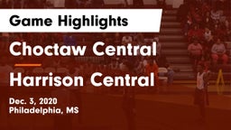 Choctaw Central  vs Harrison Central  Game Highlights - Dec. 3, 2020