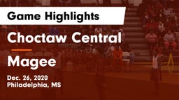 Choctaw Central  vs Magee Game Highlights - Dec. 26, 2020