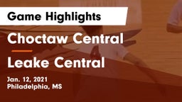 Choctaw Central  vs Leake Central  Game Highlights - Jan. 12, 2021