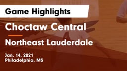 Choctaw Central  vs Northeast Lauderdale  Game Highlights - Jan. 14, 2021