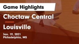 Choctaw Central  vs Louisville  Game Highlights - Jan. 19, 2021