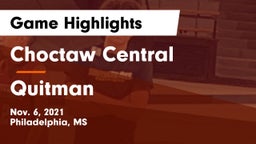 Choctaw Central  vs Quitman  Game Highlights - Nov. 6, 2021