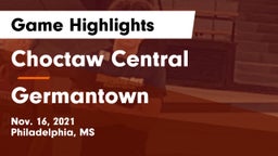 Choctaw Central  vs Germantown  Game Highlights - Nov. 16, 2021