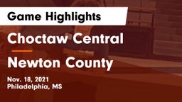 Choctaw Central  vs Newton County  Game Highlights - Nov. 18, 2021