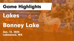 Lakes  vs Bonney Lake  Game Highlights - Jan. 13, 2024