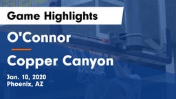 O'Connor  vs Copper Canyon  Game Highlights - Jan. 10, 2020