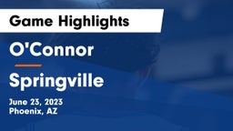 O'Connor  vs Springville  Game Highlights - June 23, 2023