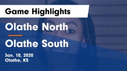 Olathe North  vs Olathe South  Game Highlights - Jan. 10, 2020