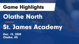 Olathe North  vs St. James Academy  Game Highlights - Dec. 15, 2020