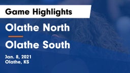 Olathe North  vs Olathe South  Game Highlights - Jan. 8, 2021