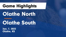 Olathe North  vs Olathe South  Game Highlights - Jan. 7, 2022