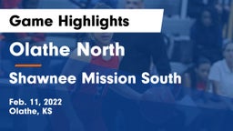 Olathe North  vs Shawnee Mission South Game Highlights - Feb. 11, 2022