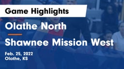 Olathe North  vs Shawnee Mission West Game Highlights - Feb. 25, 2022