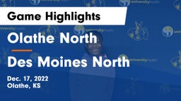 Olathe North  vs Des Moines North  Game Highlights - Dec. 17, 2022