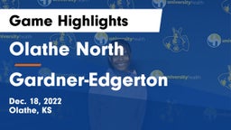 Olathe North  vs Gardner-Edgerton  Game Highlights - Dec. 18, 2022