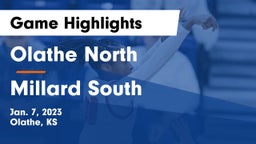 Olathe North  vs Millard South  Game Highlights - Jan. 7, 2023