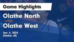 Olathe North  vs Olathe West   Game Highlights - Jan. 6, 2024