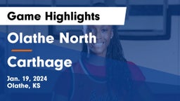 Olathe North  vs Carthage  Game Highlights - Jan. 19, 2024