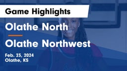 Olathe North  vs Olathe Northwest  Game Highlights - Feb. 23, 2024