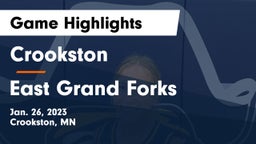Crookston  vs East Grand Forks  Game Highlights - Jan. 26, 2023