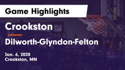 Crookston  vs Dilworth-Glyndon-Felton  Game Highlights - Jan. 6, 2020